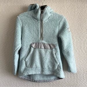 The North Face Girls Campshire Sherpa 1/4 Zip Pullover Size Large 14/16‎